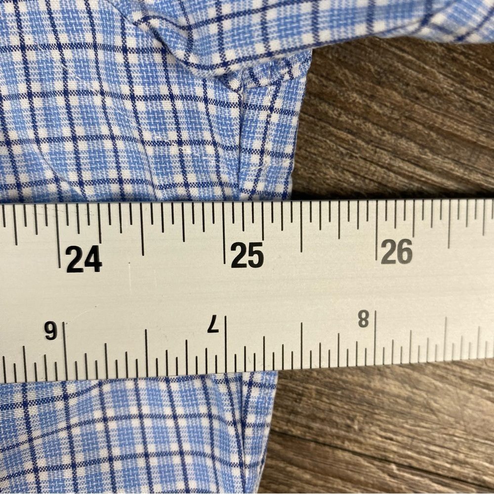 Polo Ralph Lauren Shirt Men L Red White Blue Tartan Plaid Button Up Classic Fit - Picture 6 of 7
